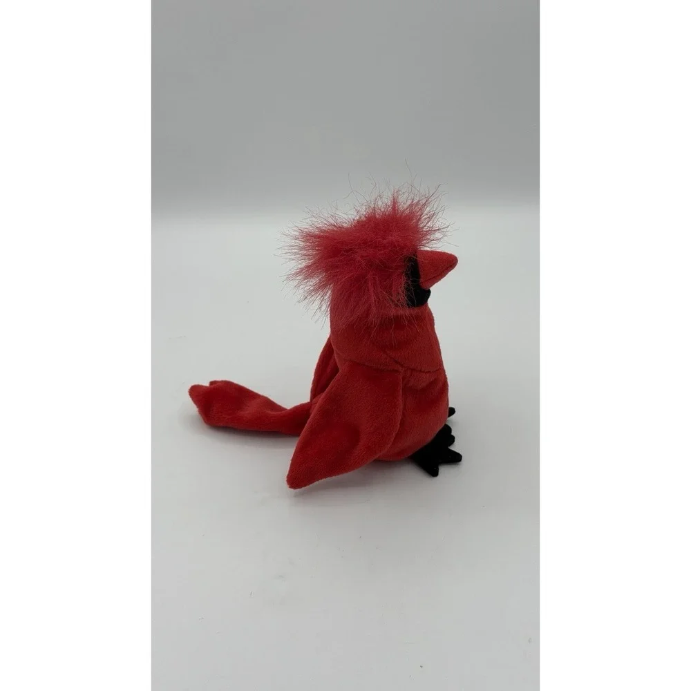 NEW w/ Tags - TY Beanie Babies Mac the Cardinal Bird - 1999 - Retired